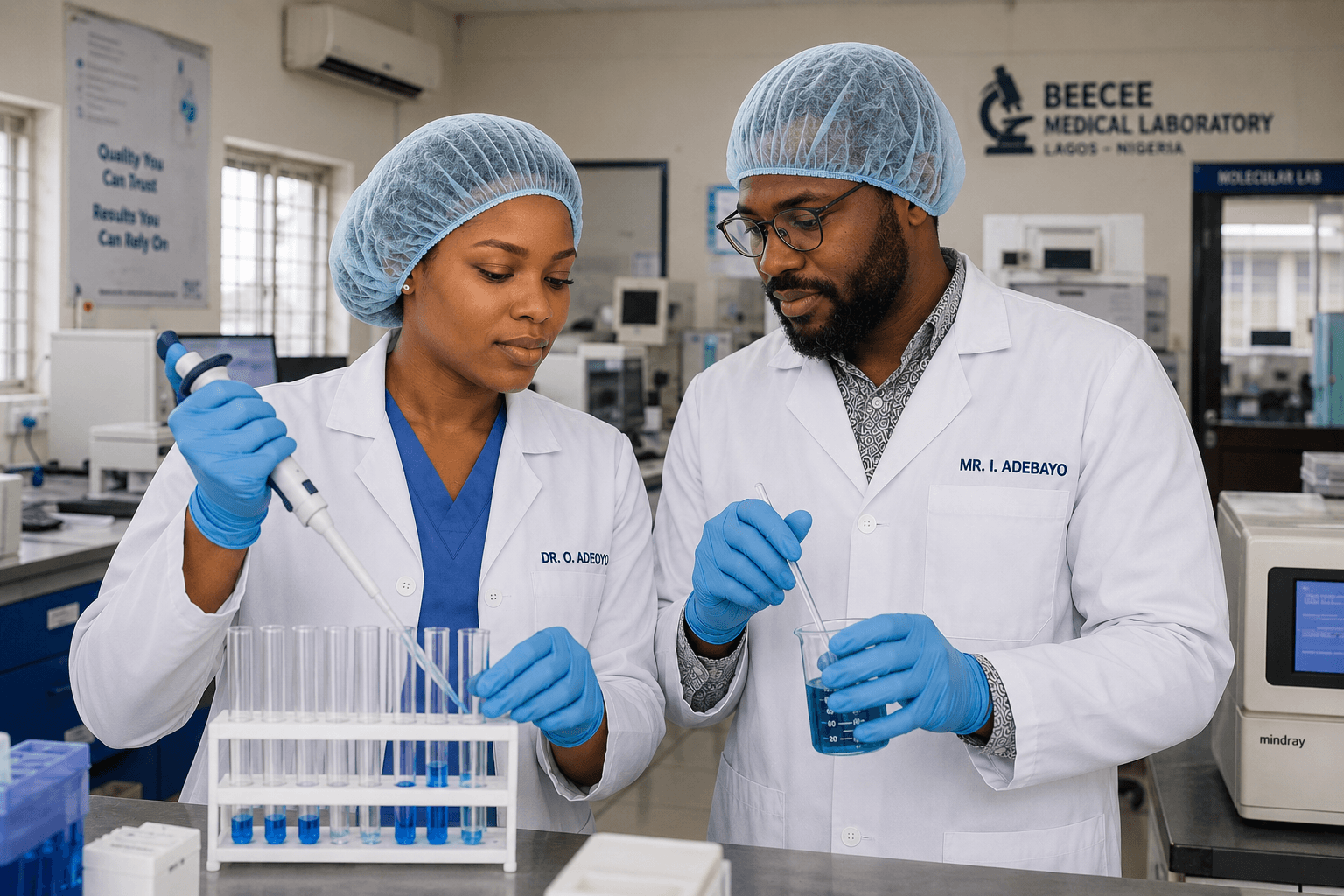 Modern medical diagnostic laboratory